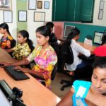 Employees at the Seenigama BPO